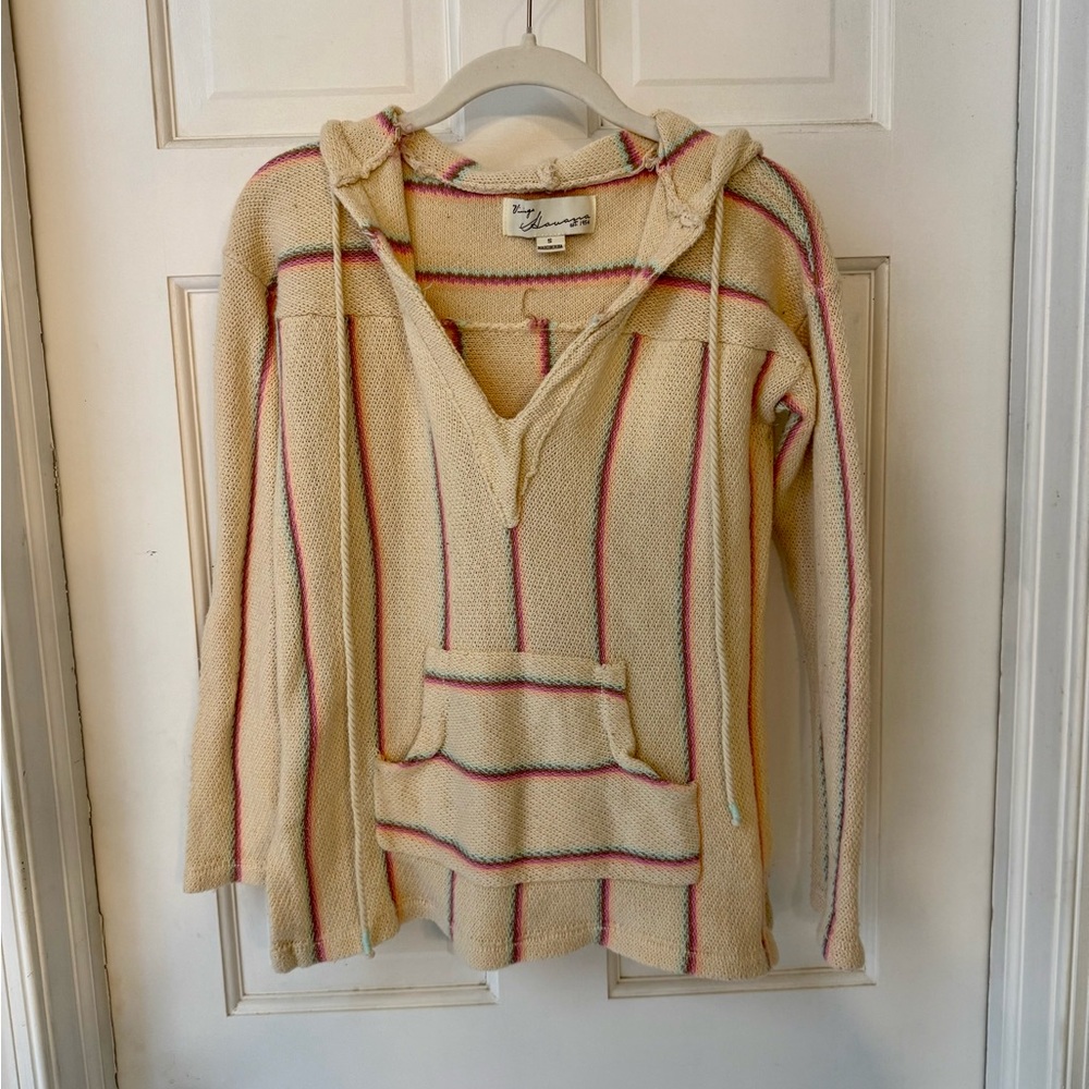 Lightweight Striped Baja Hoodie - S